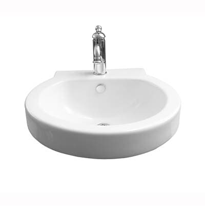 Barclay Bryant Wall Hung 20'', Oval 4'' Centerset - White by Barclay