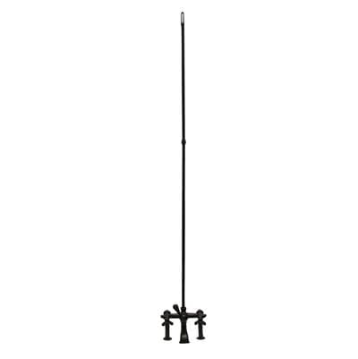 Barclay Elephant Spout, 6'' Mts, Cross Hdle, 62'' Riser - Matte Black