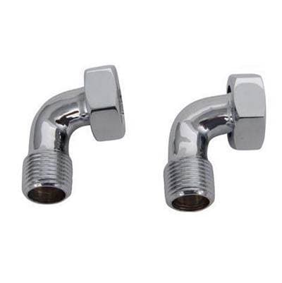 Barclay Bent Bathcock Couplings, Set - Brushed Nickel by Barclay