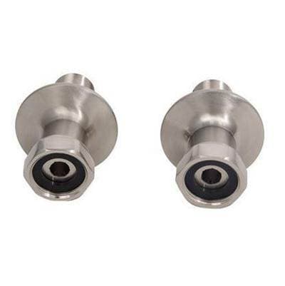 Barclay Straight Couplers for CI Tubs - Brushed Nickel by Barclay