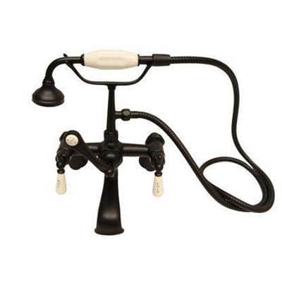 Barclay Elephant Spout Hand Shwr, W/ Swvl Mts,porc Hdles,matt Black - Matte Black