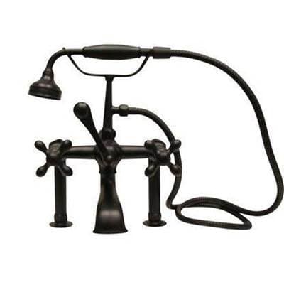 Barclay Elephant Spout,hndshwr,60''hose Cross Hndls,mtl Divter,matt BL - Matte Black by Barclay
