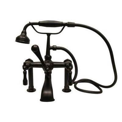 Barclay Elephant Spout,hndshwr,60''hose Mounts,mtl Lvr Hdls,matt BL - Matte Black