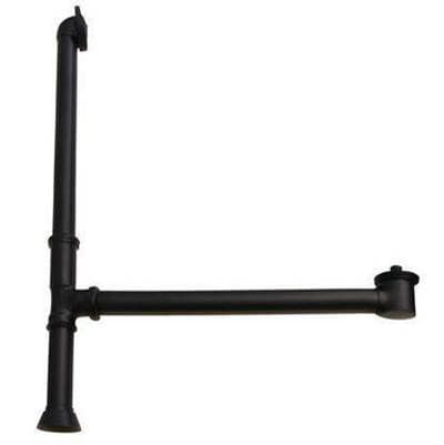Barclay Extended Tub Waste & Overflow - Matte Black