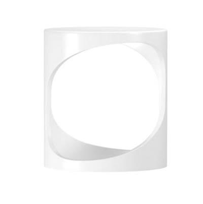 Barclay Barstone Shower Stool - White Gloss