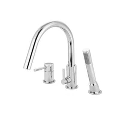 Barclay Shelby Roman Tub Faucet W/handshower - Brushed Nickel