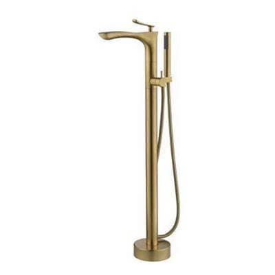 Barclay Kayla Freestandng Tub Filler W/hs - Brushed Gold