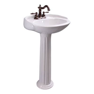 Barclay Arianne 19'' Basin Only with 4'' Center Set,w/ Overflow,wh - White by Barclay