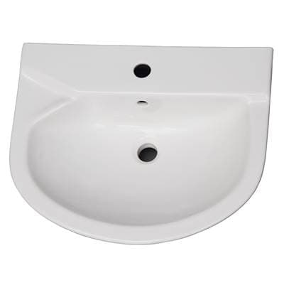 Barclay Anabel 555 Ped Lav Basin 1 Hole - White by Barclay