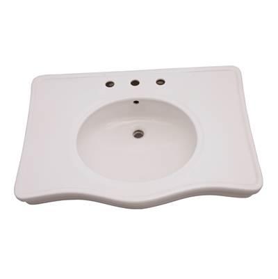 Milano Deluxe Console Basin 8'' cc, White