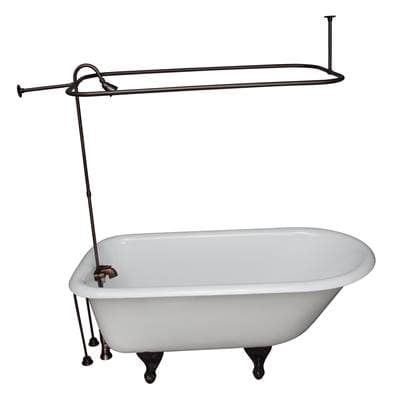 Barclay Tub Kit 55'' CI Roll Top, Filler,supplies,drain-orb - Oil Rubbed Bronze by Barclay