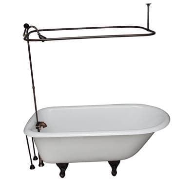 Barclay Tub Kit 55'' CI Roll Top, Filler,supplies,drain-orb - Oil Rubbed Bronze by Barclay