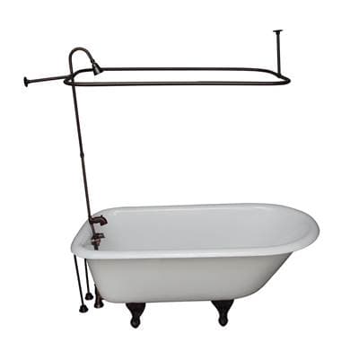 Barclay Tub Kit 55'' CI Roll Top, Filler,supplies,drain-orb - Oil Rubbed Bronze by Barclay