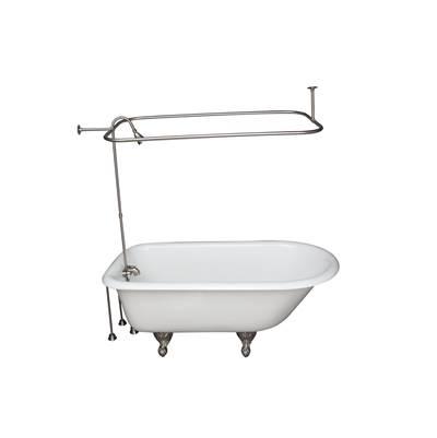 Tub Kit 54'' CI Roll Top,Filler Shower Unit,Supplies, Drain-BN by Barclay