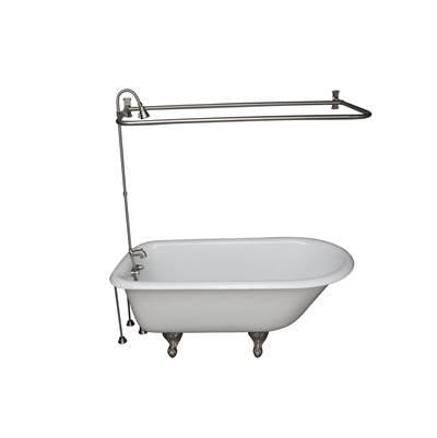 Tub Kit 54'' CI Roll Top,Filler Shower Unit,Supplies, Drain-BN