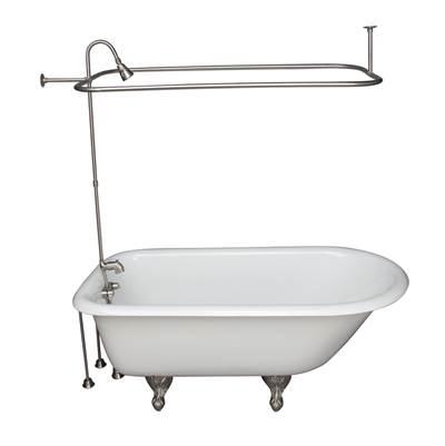 Tub Kit 55'' CI Roll Top,Filler Shower Unit,Supplies, Drain-BN by Barclay