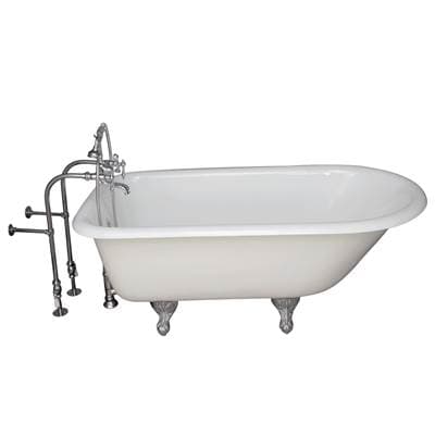 Barclay Tub Kit 55'' CI Roll Top, Filler,supplies, Drain-chrm - Polished Chrome by Barclay