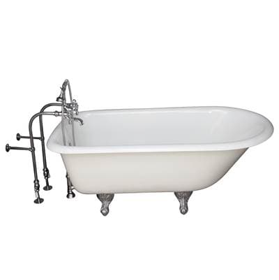 Barclay Tub Kit 55'' CI Roll Top, Filler,supplies, Drain-chrm - Polished Chrome by Barclay