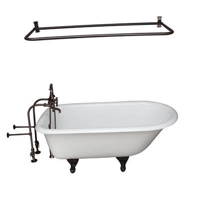 Tub Kit 55'' CI Roll Top,Filler Shwr Rd, Supplies, Drain-ORB by Barclay