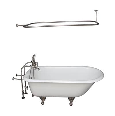 Barclay Tub Kit 55'' CI Roll Top,filler Shwr Rd, Supplies, Drain-brnkl by Barclay