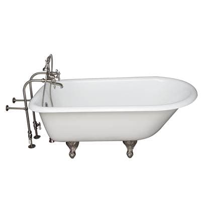 Barclay Tub Kit 55'' CI Roll Top, Filler,supplies,drain-brnkl by Barclay