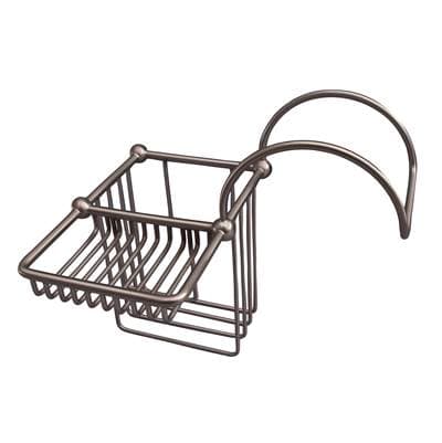 Barclay Bath Supply Basket for Tub Rim - Brushed Nickel