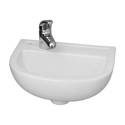 Barclay Compact 380 Wall Hung Basin 1 Hole On Left - White by Barclay