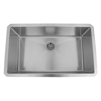 Barclay Donahue 30'' SS Wide Rectangular Undermount Sink - Stainless Steel