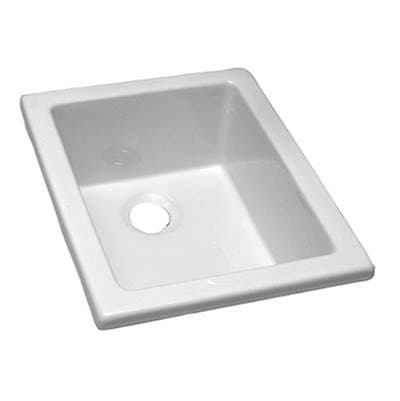 Barclay Utility Sink, 18 1/8'' X 14 3/8'', Fire Clay - White by Barclay