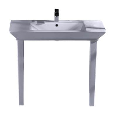 Barclay Opulence Basin 39-1/2'', White, Rect. Bowl, 8'' WS by Barclay