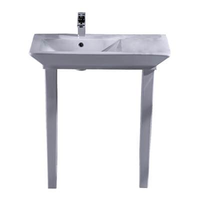 Barclay Opulence Basin 31-1/2'', White Rect. Bowl, 1 Hole by Barclay