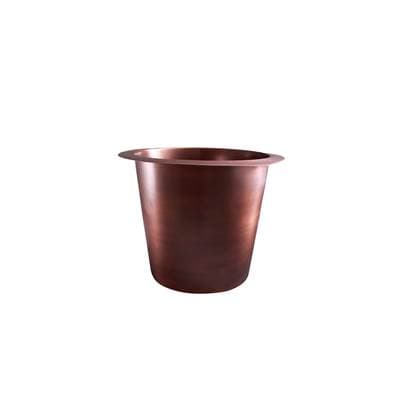 Barclay Sykes 12'' Deep Copper Bar Sink W Flat Bottom, SAC - Smooth Antique Copper by Barclay
