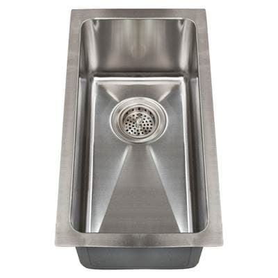 Barclay Paule 15'' SS Narrow Undermount Prep Sink - Stainless Steel by Barclay