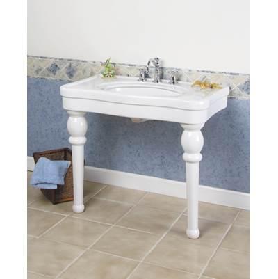 Versailles 36'' Console, 8''cc,  White by Barclay