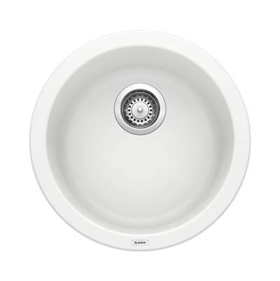 Rondo SILGRANIT 18'' Dual Mount Bar Sink - White by Blanco