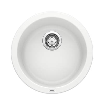 Blanco Rondo Silgranit 18'' Dual Mount Bar Sink - White by Blanco