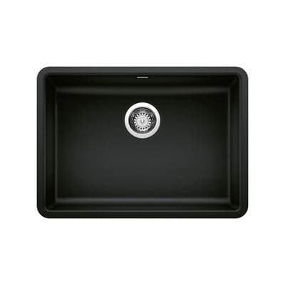 Blanco Precis Silgranit 25'' ADA Single Bowl Undermount Kitchen Sink - Coal Black