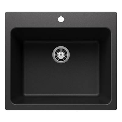 Blanco Liven Silgranit 25'' Single Bowl Dual Mount Laundry Sink - Anthracite by Blanco