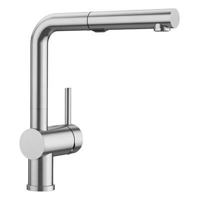 Linus Low Arc Pull-Out Dual-Spray Kitchen Faucet - PVD Steel