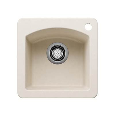 Blanco Diamond Silgranit 15' Dual Mount Bar Sink - Soft White by Blanco