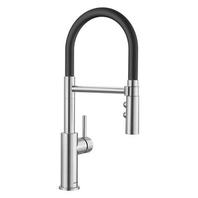 Catris Flexo Semi-Pro Pull-Down Dual-Spray Kitchen Faucet - PVD Steel by Blanco