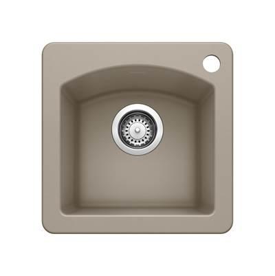Diamond SILGRANIT 15'' Dual Mount Bar Sink - Truffle by Blanco