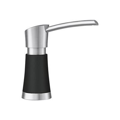 Artona Soap Dispenser - PVD Steel/Coal Black by Blanco