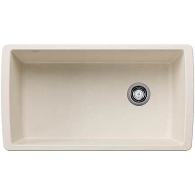 Blanco Diamond Silgranit 33'' Super Single Undermount Kitchen Sink - Soft White