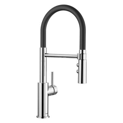 Blanco Catris Flexo Semi-pro Pull-down Dual-spray Kitchen Faucet - Chrome by Blanco