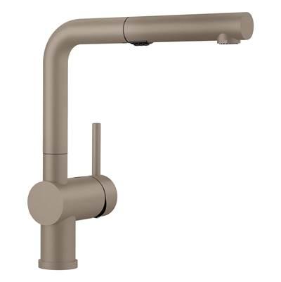 Linus Low Arc Pull-Out Dual-Spray Kitchen Faucet - Truffle by Blanco
