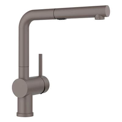 Blanco Linus Low Arc Pull-out Dual-spray Kitchen Faucet - Volcano Gray by Blanco