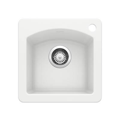 Diamond SILGRANIT 15'' Dual Mount Bar Sink - White