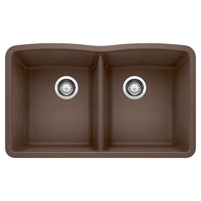 Blanco Diamond Silgranit 32'' 50/50 Double Bowl Undermount Kitchen Sink - Cafe by Blanco