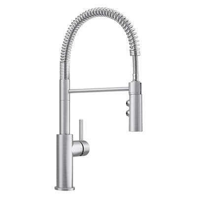 Blanco Catris Semi-pro Pull-down Dual-spray Kitchen Faucet - Pvd Steel by Blanco